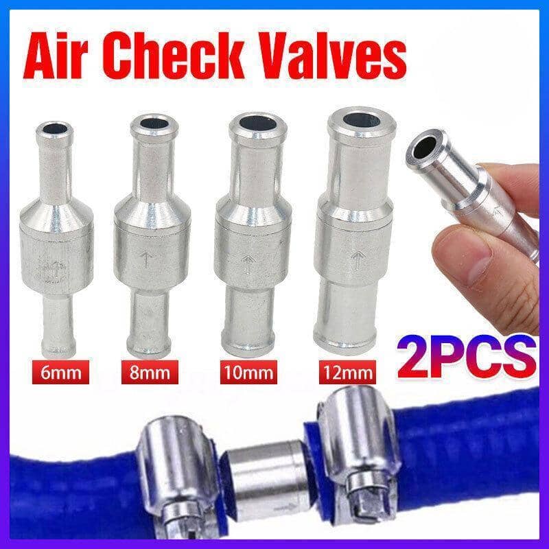 Aluminium One-Way Check Valve for Fuel and Air Lines - 6 mm, Pack of 2 - view 2