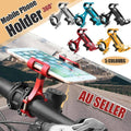 Aluminium Phone Holder for Bike Handlebar 360 Degree Rotation Universal Fit - Gold - view 2