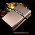 Aluminium Pocket Cigarette Case, 20 Cigarette Capacity - Gold - view 4