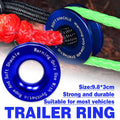 Aluminium Recovery Tow Ring for off Road Vehicles with Synthetic Rope