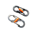 Aluminium S-Biner Carabiner Keychain Clip Spring Hook - Black - view 2