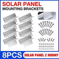 Aluminium Solar Panel Z Mount Bracket Set for Flat Roof and Wall, Set of 8