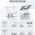 Aluminium Tablet and Phone Stand with 360 Degree Rotating Base and Adjustable Height - view 5