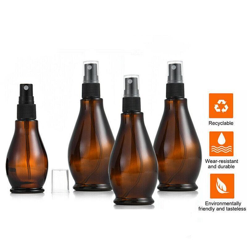 Amber Glass Mist Spray Bottles - 50 ml, Pack of 10 - view 4