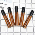 Amber Glass Roller Bottles for Essential Oils - Large 10 ml, Pack of 50 - view 4