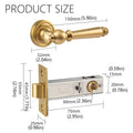 American Style Brass Bedroom Door Handle Modern Interior Lever - Dark Bronze - view 4