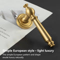 American Style Brass Bedroom Door Handle Modern Interior Lever - Dark Bronze - view 5