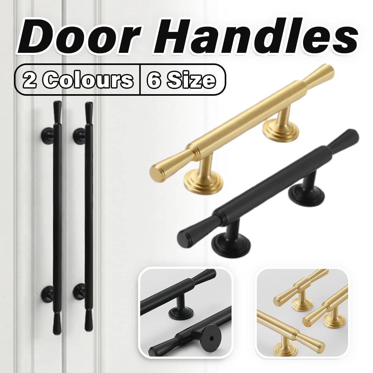 American Style Cabinet Handle Drawer Pull - Black, 25.1 cm - view 2