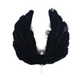 Angel Feather Wings Cake Topper - Black