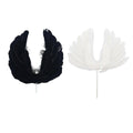 Angel Feather Wings Cake Topper - Black - view 3