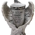 Angel Wing Cemetery Memorial Vase with Ground Stake for Grave and Garden - Grey - view 5