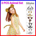 Animal Costume Dress-Up Set with Ears, Bow Tie and Tail - Bear - view 2
