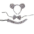 Animal Costume Dress-Up Set with Ears, Bow Tie and Tail - Leopard