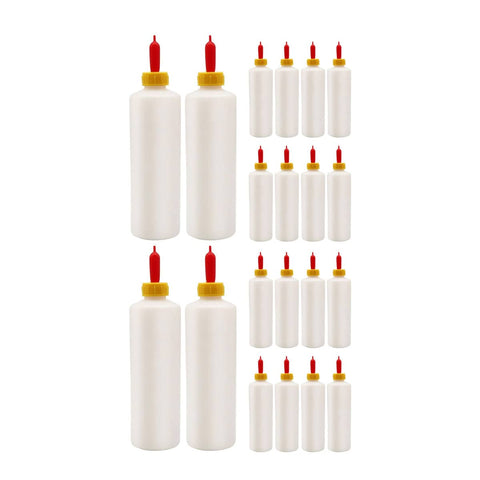 Animal Feeding Bottle Set of 20, 400 ml Plastic Milk Feeder for Goats, Piglets and Lambs - view 2