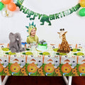 Animal Jungle Safari Party Plastic Tablecloth, Table Cover 2.2 m x 1.3 m - view 5