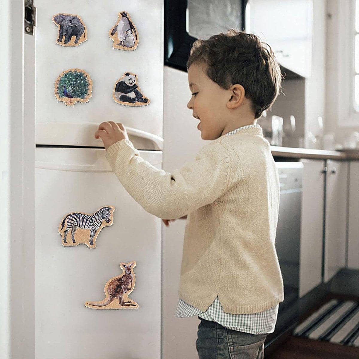 Animal Magnetic Fridge Stickers, 20 Piece Educational Set - view 5