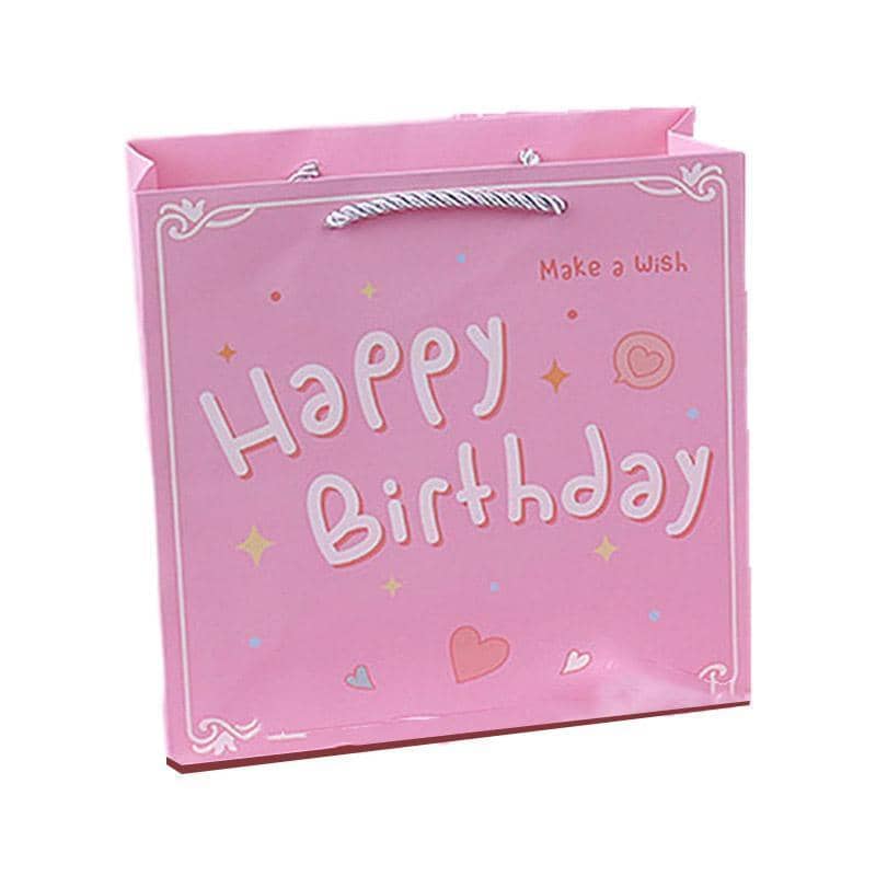 Animal Paper Gift Bags, Pack of 25 - Birthday Pink