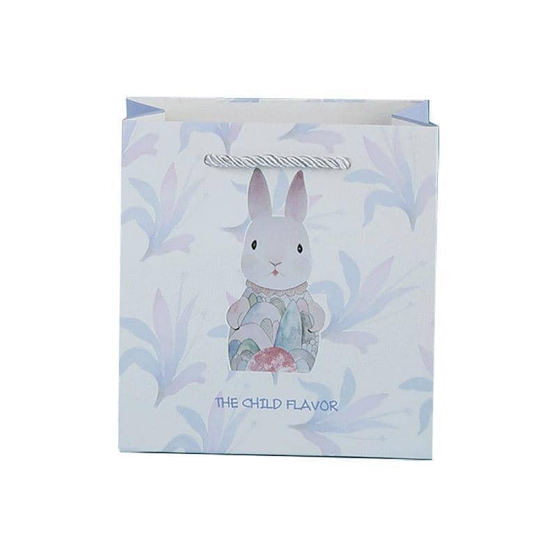 Animal Paper Gift Bags, Pack of 25 - Blue Rabbit