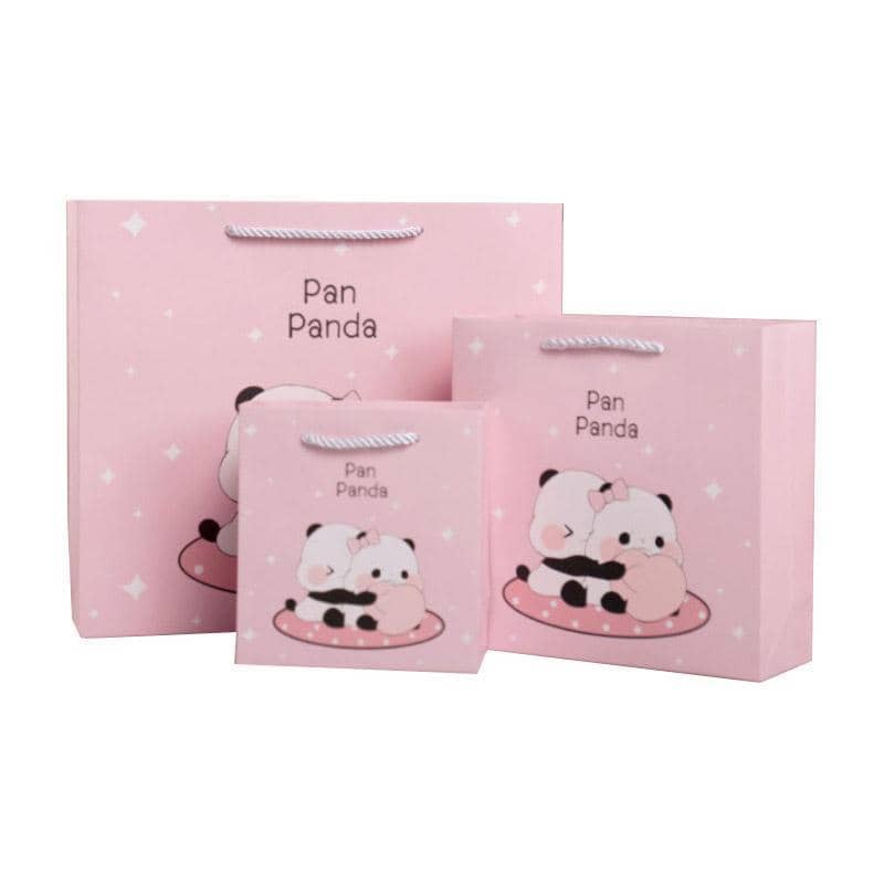 Animal Paper Gift Bags, Pack of 25 - Pink Panda