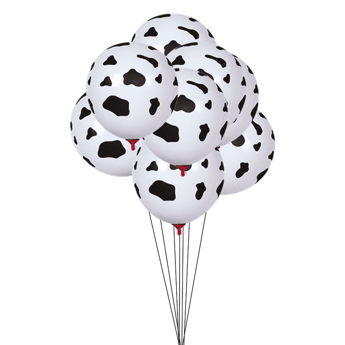 Animal Print Balloons Latex Pack of 12, 12 Inch (30.48cm) - Cow