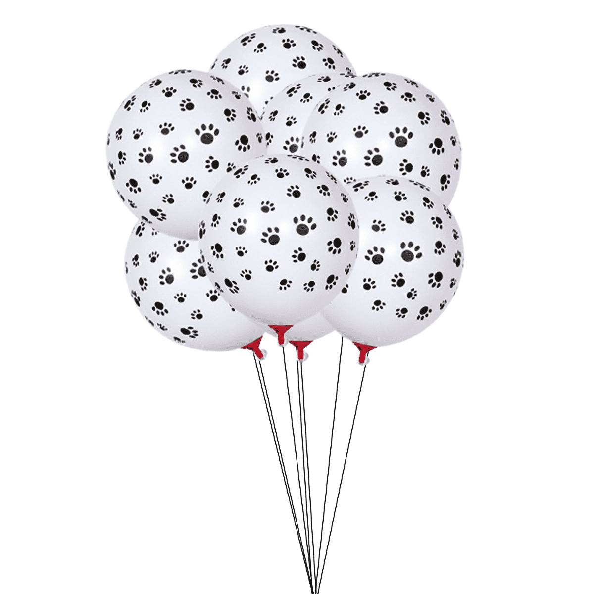 Animal Print Balloons Latex Pack of 12, 12 Inch (30.48cm) - Paw