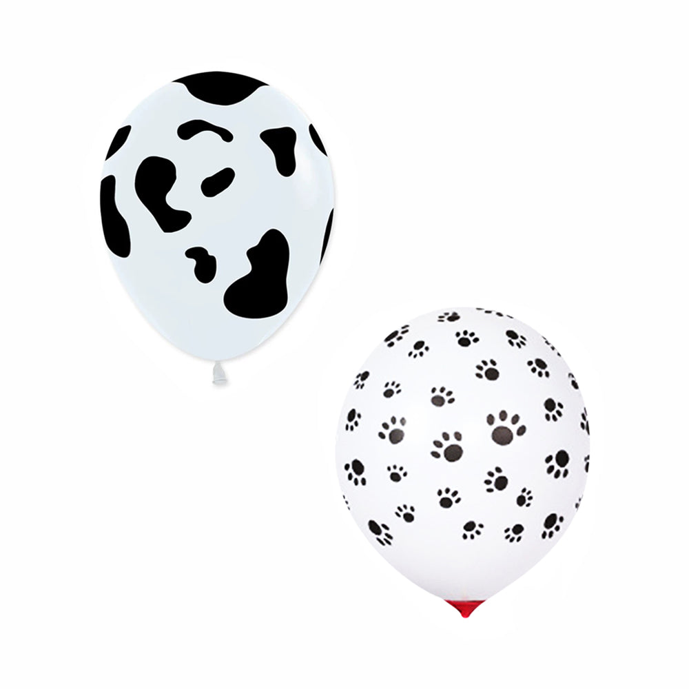 Animal Print Balloons Latex Pack of 12, 12 Inch (30.48cm) - Paw - view 3