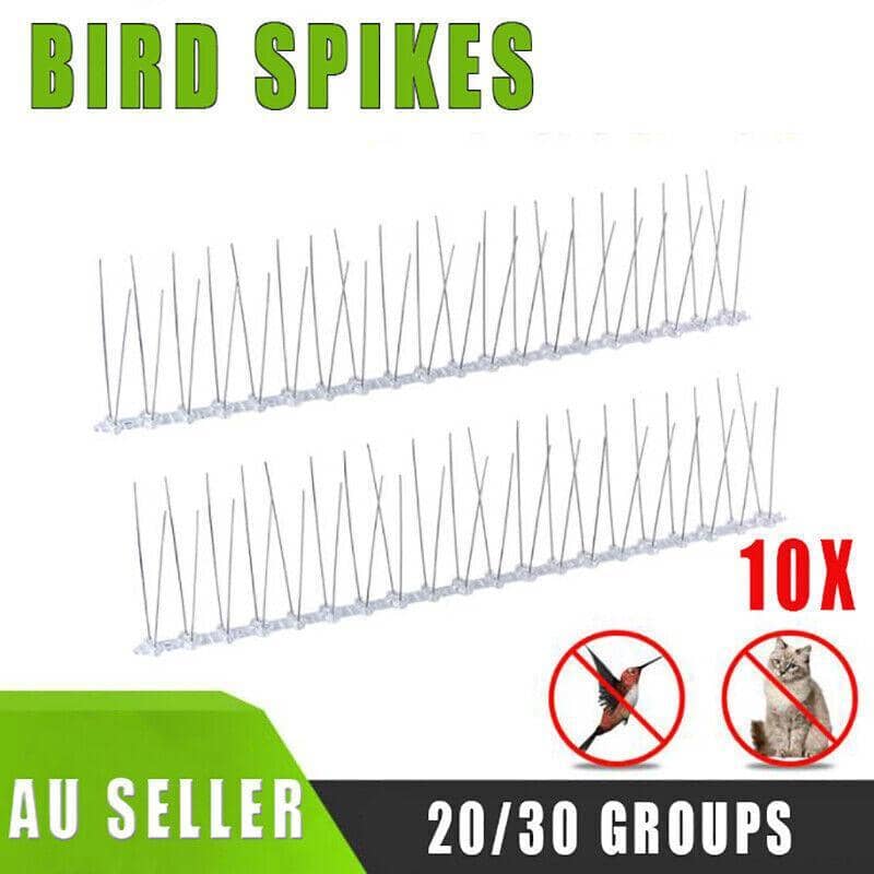 Anti Bird Spikes Pigeon Deterrent, Stainless Steel - Pack of 20 Groups - view 2