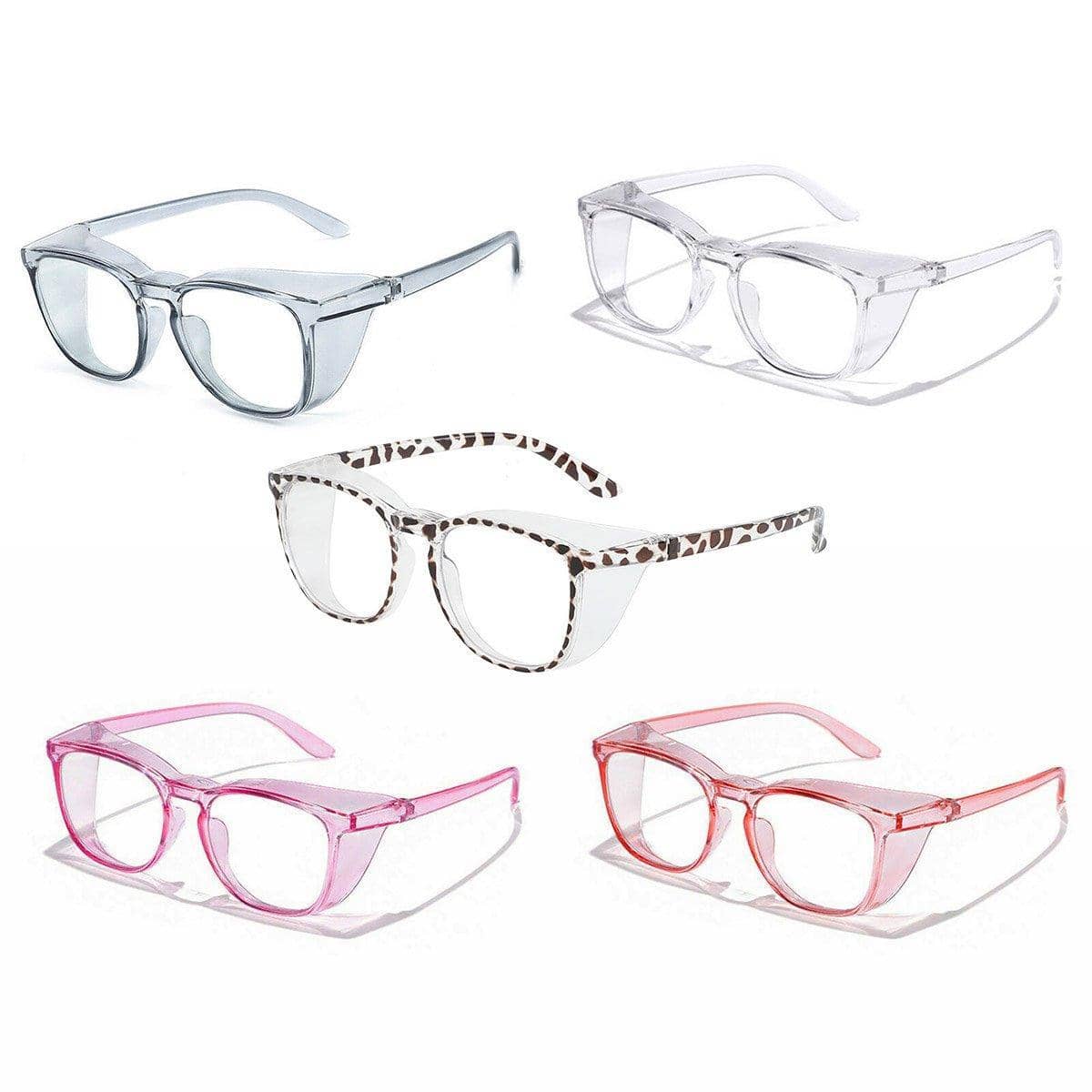 Anti-Blue Light Anti-Fog Goggles with Side Shields - Clear - view 3