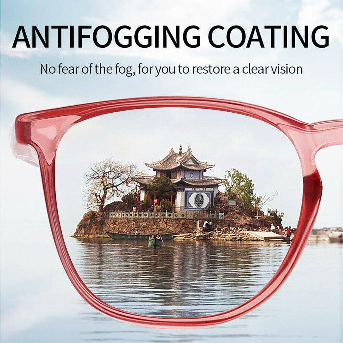 Anti-Blue Light Anti-Fog Goggles with Side Shields - Clear - view 5