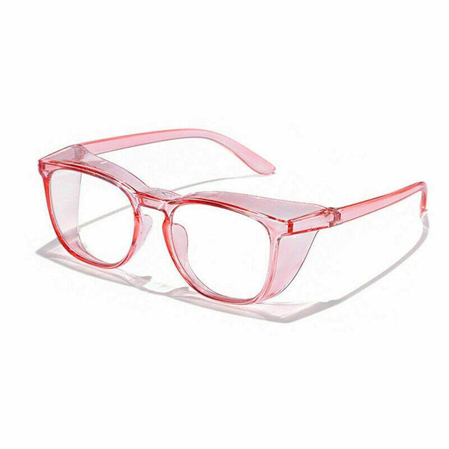 Anti-Blue Light Anti-Fog Goggles with Side Shields - Coral Pink