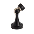 Anti-Collision Metal Door Stopper, Floor or Wall Mount - Black