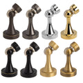 Anti-Collision Metal Door Stopper, Floor or Wall Mount - Black - view 3