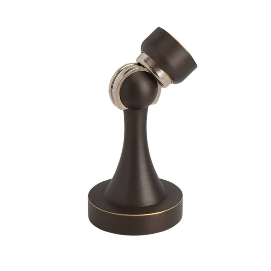 Anti-Collision Metal Door Stopper, Floor or Wall Mount - Dark Bronze