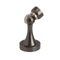Anti-Collision Metal Door Stopper, Floor or Wall Mount - Dark Grey