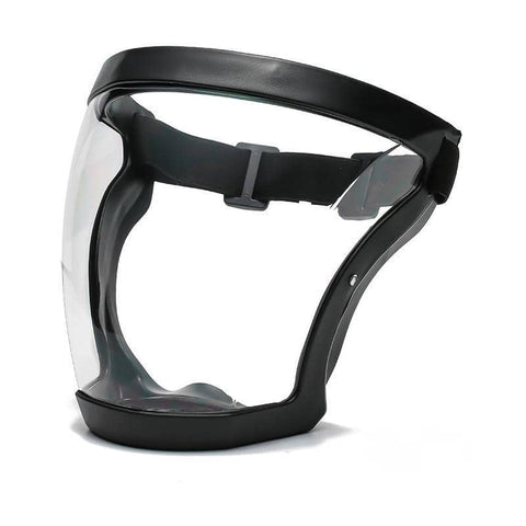 Anti-Fog Full Face Shield - Black Frame, Clear Lens, 1 Piece