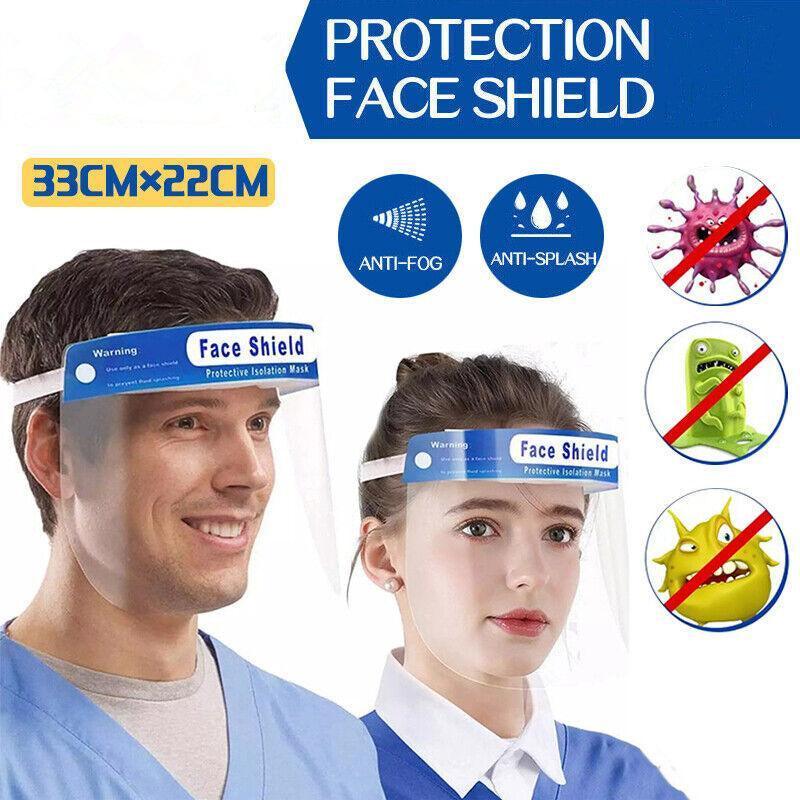 Anti-Fog Full Face Shield with Clear Visor - 33 x 22 cm