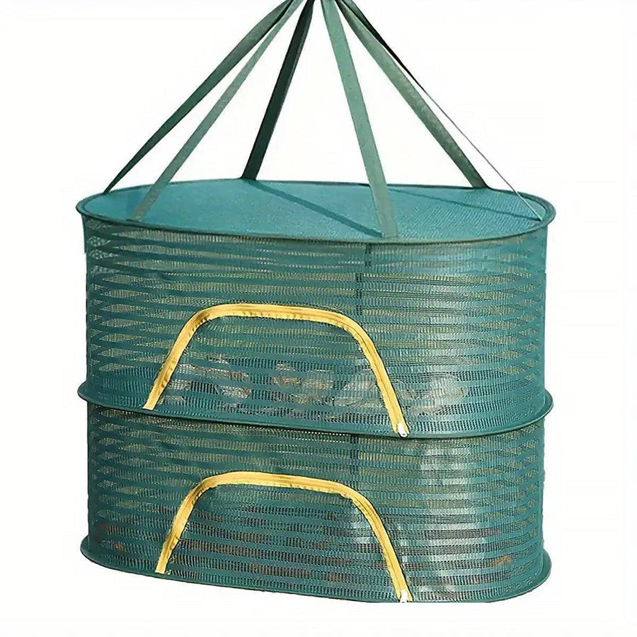 Anti Mosquito Fully Enclosed Drying Net Basket - Double Layer