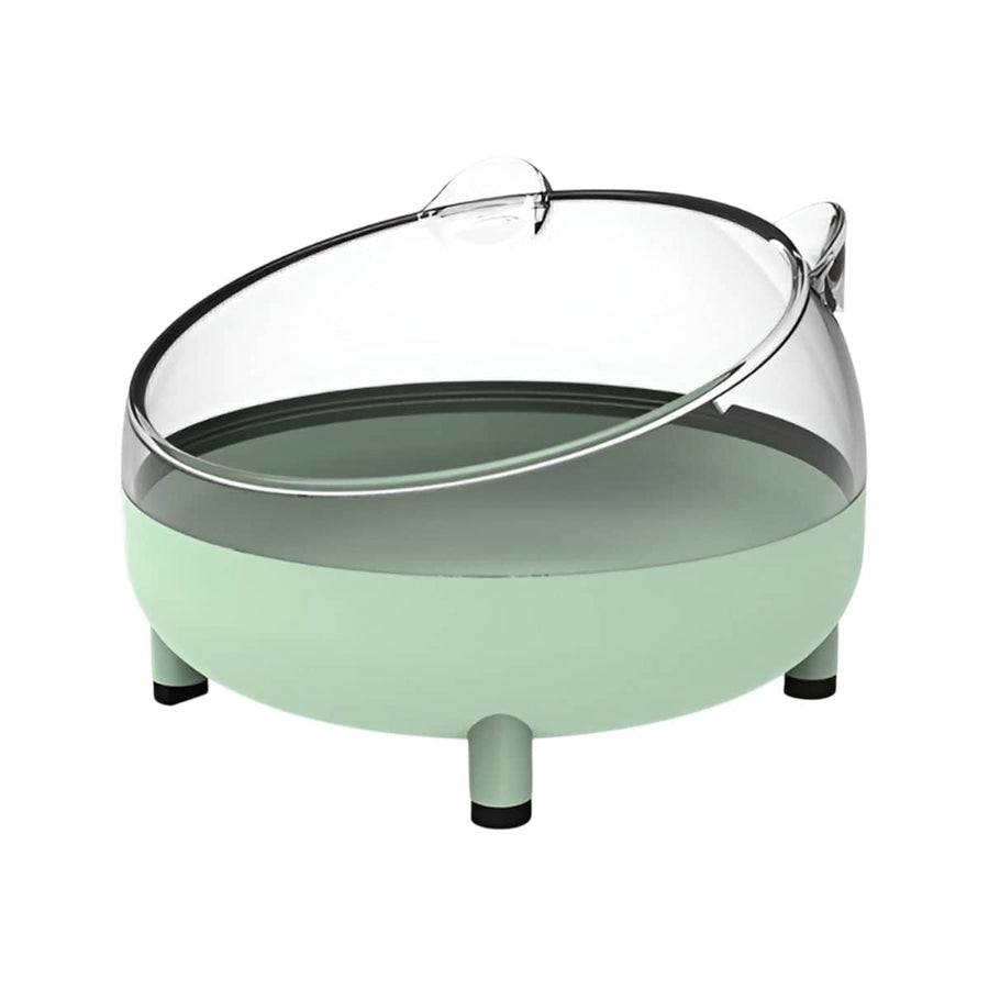 Anti-Overturning Hamster Food Bowl with Non-Slip Base - Green