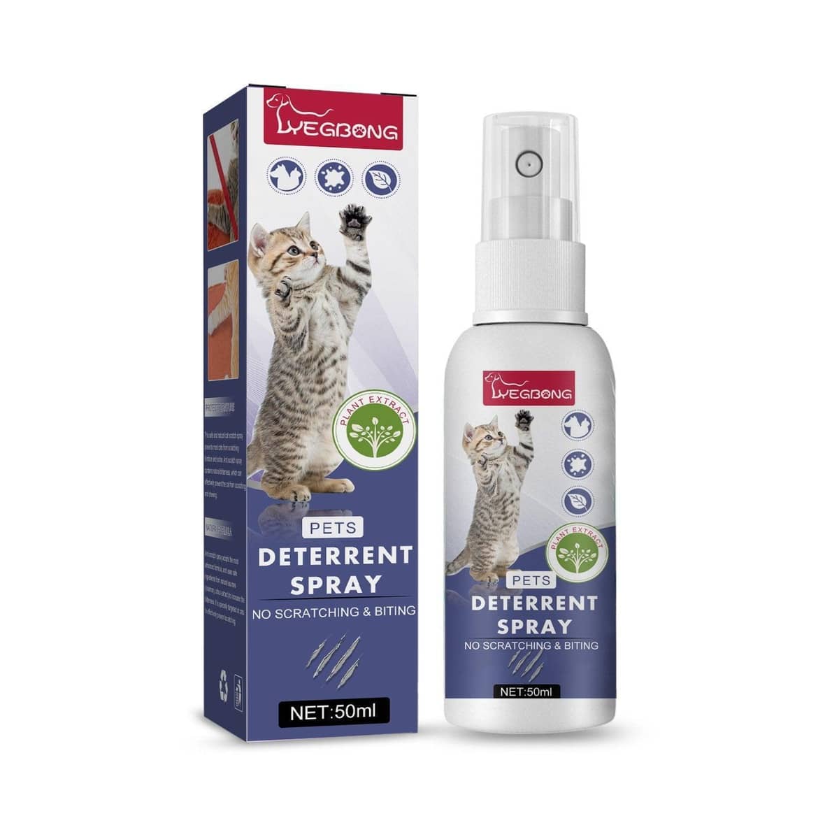Anti Scratch Spray for Cats and Dogs, Protects Doors and Furniture, 50 ml - view 2