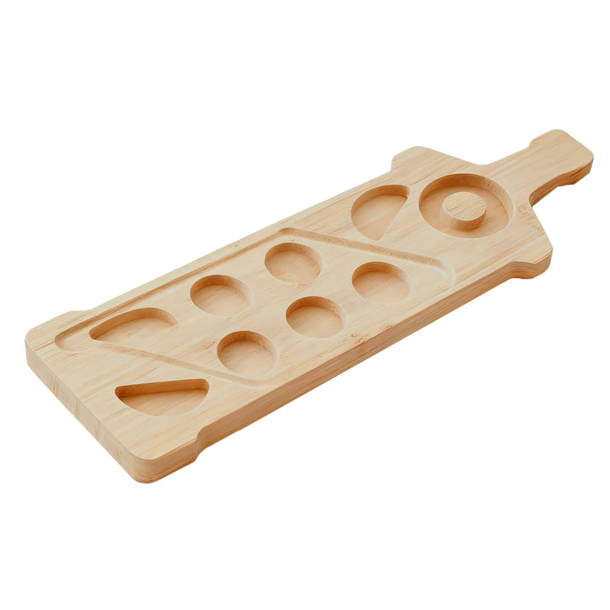 Anti Slip Bamboo Wine Glass and Condiment Rack with Divided Compartments - view 2