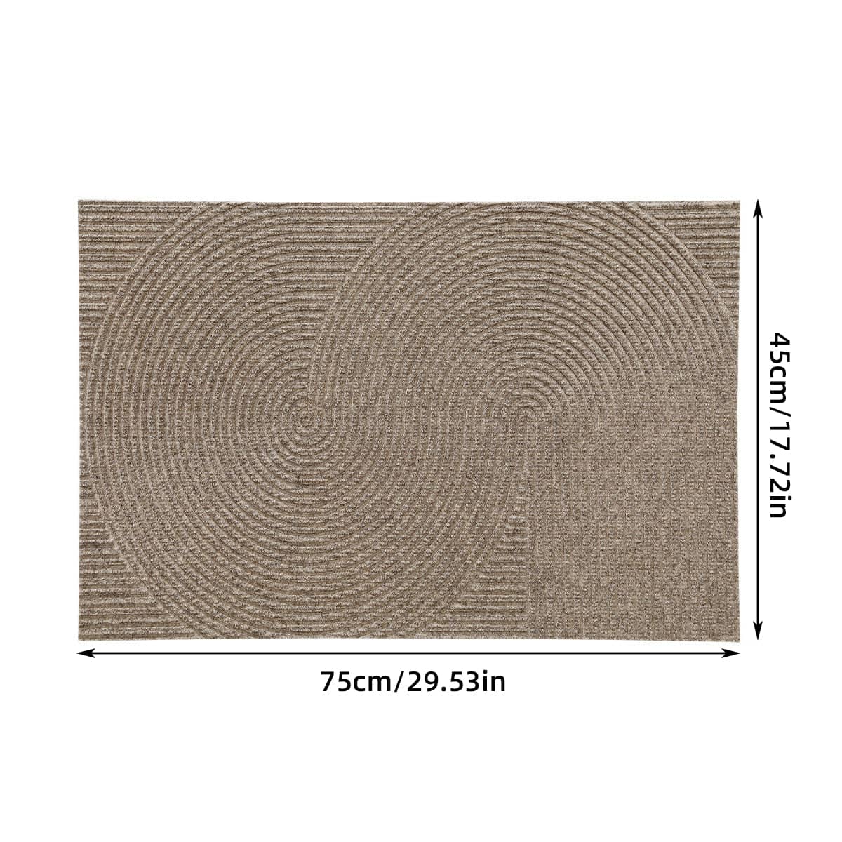 Anti Slip Carpet Premium Soft Floor Rug for Living Room Entryway Easy to Clean - Loop Pattern - view 4