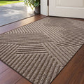 Anti Slip Carpet Premium Soft Floor Rug for Living Room Entryway Easy to Clean - Loop Pattern - view 5