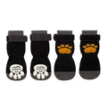 Anti-Slip Dog Socks Set of 4 - Black, Small (5 cm Palm Width)