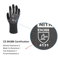 Anti Slip Nitrile Coated Work Gloves - Size S (Palm Circumference 17.9 cm) - view 4