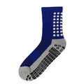 Anti-Slip Sports Socks with PVC Grip Dots, EU 38 to 45 - Blue