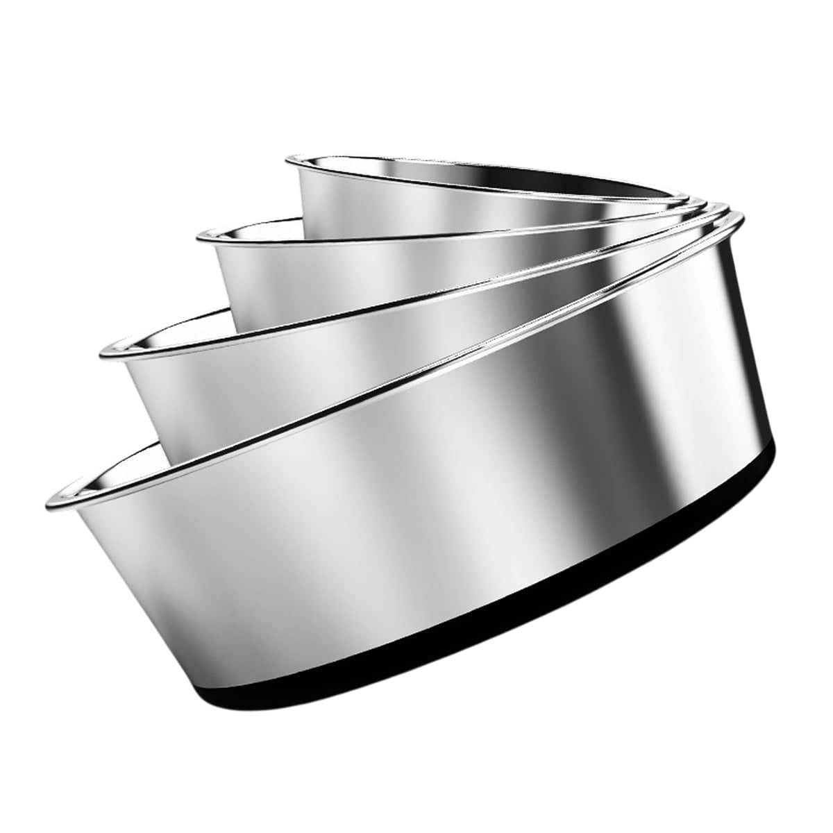 Anti Slip Stainless Steel Pet Food Bowl with Silicone Base - S, 14 cm Top Diameter - view 3