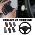 Anti-Slip Steering Wheel Cover, Perforated Faux Leather - Black - view 2
