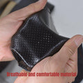 Anti-Slip Steering Wheel Cover, Perforated Faux Leather - Black - view 5