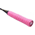 Anti-Slip Tennis Racquet Overgrip Tape, PU Sweatband - Pink, Pack of 4