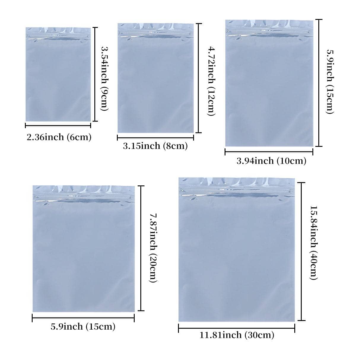 Anti-Static Self-Sealing Bags, Pack of 100 - 8 x 12 cm - view 4